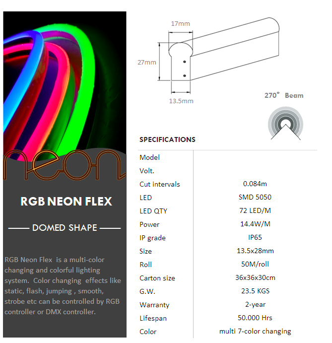 RGB led flexible light 5050 IP65