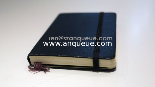 Custom A6 paper lined notebook， custom notebook with holder