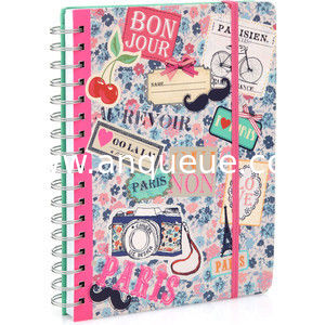 Factory produce Kraft spiral notebook,Hard Cover Paper Notebook for school