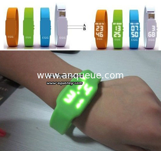 New Hot products colorful Sports Silicone Touch Led Watch
