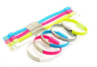 Wholesale hot selling silicone wristband data cable Line