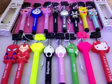 3D Cartoon Extendable Handheld Selfie Stick Monopod