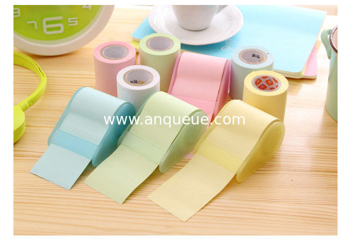 Wholesale factory Mixed colors paper roller sticky note tape dispenser